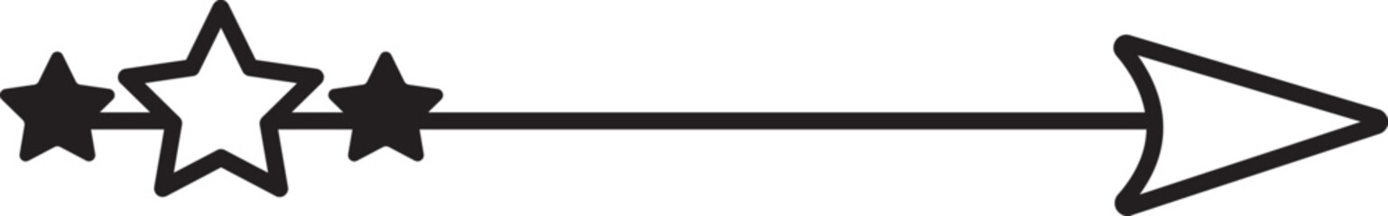 Hipster arrow boho style isolated illustration