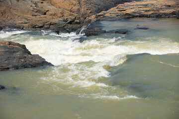 indravati river flowing at dantewada of chhattisgarh
