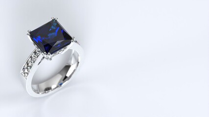 ring, wedding, engagement, silver, blue, jewel, diamond