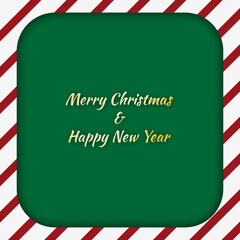 Merry Christmas holiday and happy new year and empty frame on a wood background. Merry Christmas with Christmas color. Christmas and new year background. Vector illustration.