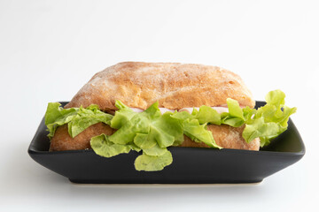 Ham and Cheese Ciabatta Bread