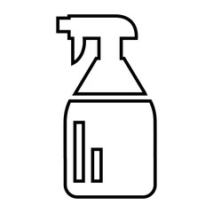 Aerosol spray, cleaning chemical shower, cleaning spray icon
