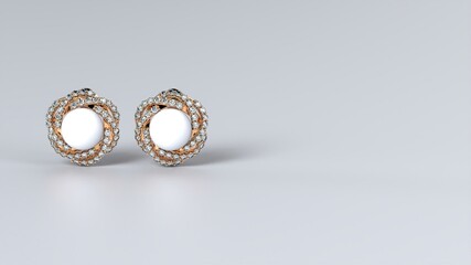 earring, ear ring, diamond, jewelley, fashion, accessory, gold, pearl