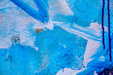 Abstract wall texture with spray paint fragment