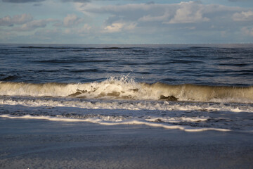 Strand an der Nordsee Insel Sylt im Herbst
