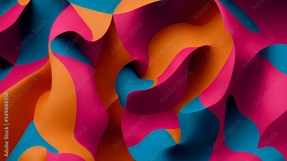 Poster abstract backgrounds with waves. create a calming, serene mood in your designs. dynamic shapes compo