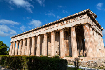 Obraz premium The Temple of Hephaestus or Hephaisteion is a well-preserved Greek temple in Athens, Greece