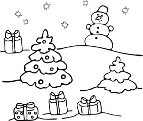 gifts under the tree