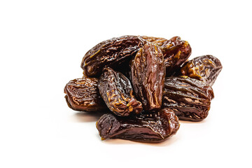 Brazilian prunes pile , isolated white background