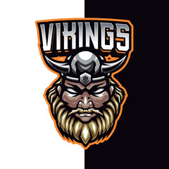 vikings logo, esport logo, gaming logo, logo team, viking