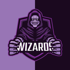 wizardas logo, demon logo, esport logo, gaming logo, team logo