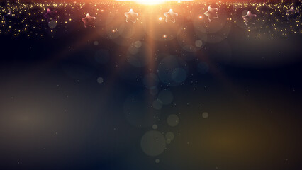 Christmas background of abstract glitter lights