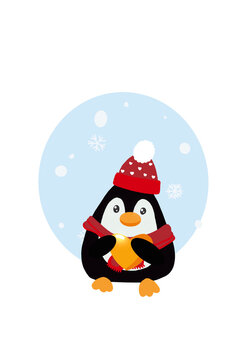 Snow penguin