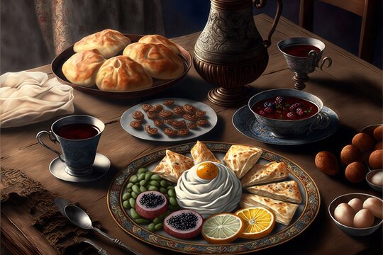 Traditional Turkish Breakfast.
