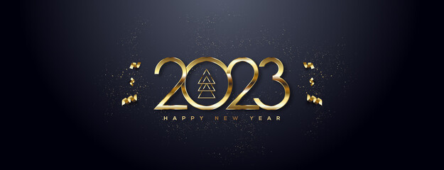 2023 Happy New Year Greeting Card
