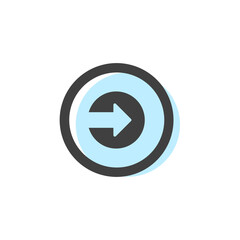 Arrow Circle Button