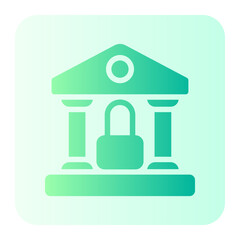 bankruptcy gradient icon