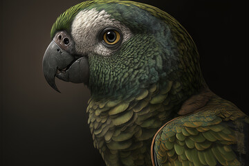 Obraz premium Psittacus Eximius Illustrated