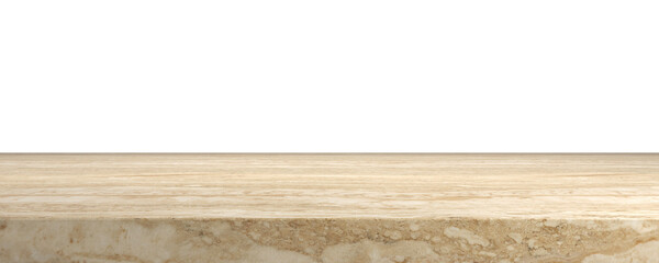 3d rendering hard brown beige stone top cut out backgrounds