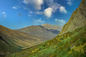 Obraz na płótnie Canvas mountains in the Republic of North Ossetia-Alania