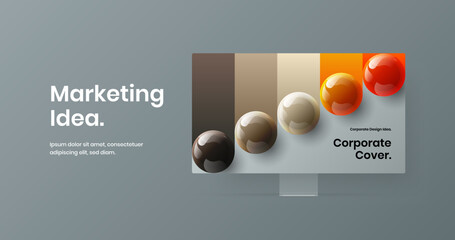 Isolated desktop mockup site screen template. Bright banner vector design concept.