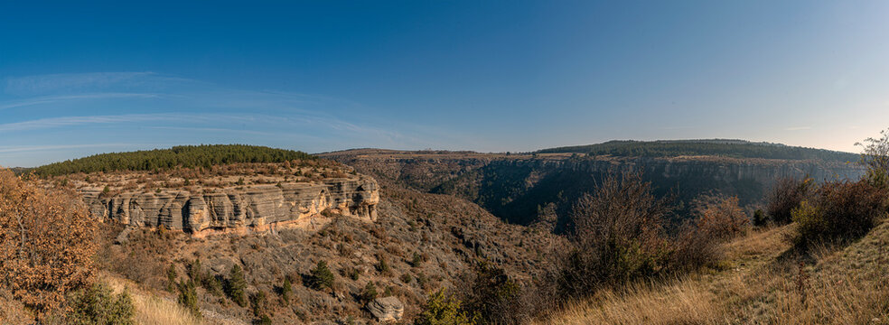 Stone terrace in Karabuk, Turkey.Canyon formed by naturally formed stones and trees,beautiful landscape