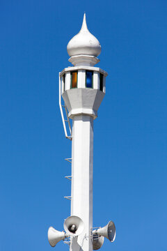 Fiji White Minaret With Loudspeakers