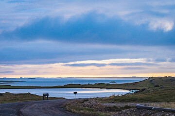 Landscape of the Viking Village of Srokksnes (Iceland)