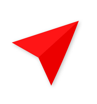 Czerwona strzałka w g&oacute;rę red arrow up