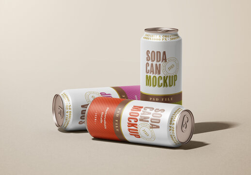Soda Can Mockup