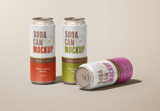 Soda Can Mockup