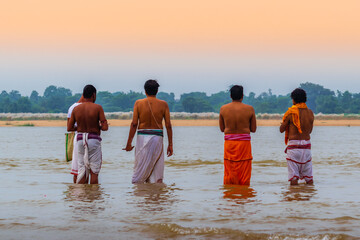 People worshiping for their father after death.