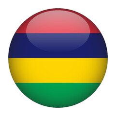 Mauritius 3D Rounded Flag with Transparent Background 