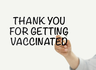 Thank you for getting vaccinated