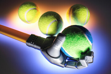 Robotic Hand with Tennis Balls