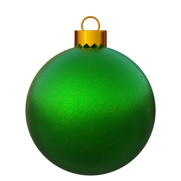 Deep green christmas tree ball