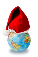 Santa's Hat on Globe