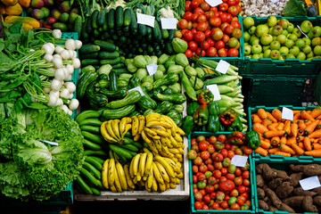fresh products from madeiras traditional farmers market