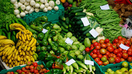 fresh products from madeiras traditional farmers market