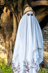 ghost at sunset receiving natural light, mexico latin america