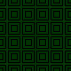 Abstract geometric seamless pattern. Repeating background. Geometric motif Fabric design Textile swatch. Green Black Square EPS 10. Tile. Seamless vector pattern. Modern design. Line Squares. Texture