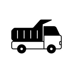 Garbage Truck Icon, Keep the City Clean Sincerely.