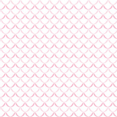 Cute seamless hand-drawn patterns. Stylish modern vector patterns with pink waves. Funny Children's Repeating Pink Print