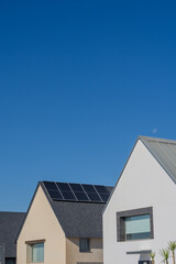 Alpine house with solar panels