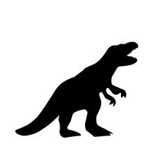 ancient animal with silhouette style
