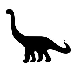 ancient animal with silhouette style