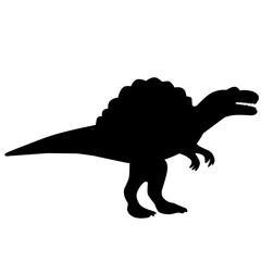 ancient animal with silhouette style