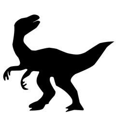 ancient animal with silhouette style