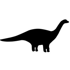 ancient animal with silhouette style
