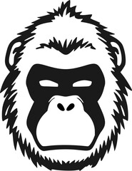 Gorilla face symbol